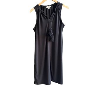 Michael Kors Womens Black Dress Tassel Rope Drawstring Size M